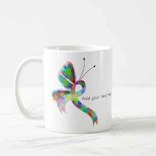 Mug Sensibilisation au casse-tête Ruban Papillon de ca