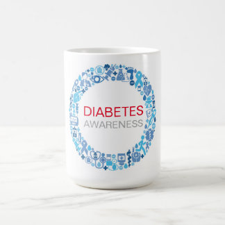 Mug Sensibilisation au diabète Cercle bleu