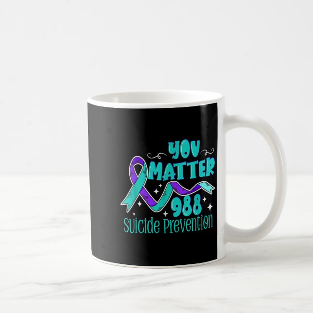 Mug Sensibilisation au suicide - Chemise 988 - Prévent (Droite)