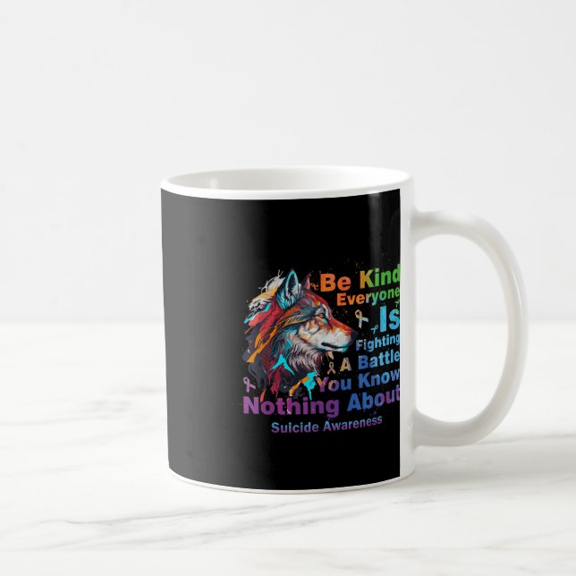 Mug Sensibilisation Au Suicide Être Comme Tout Le Mond (Droite)