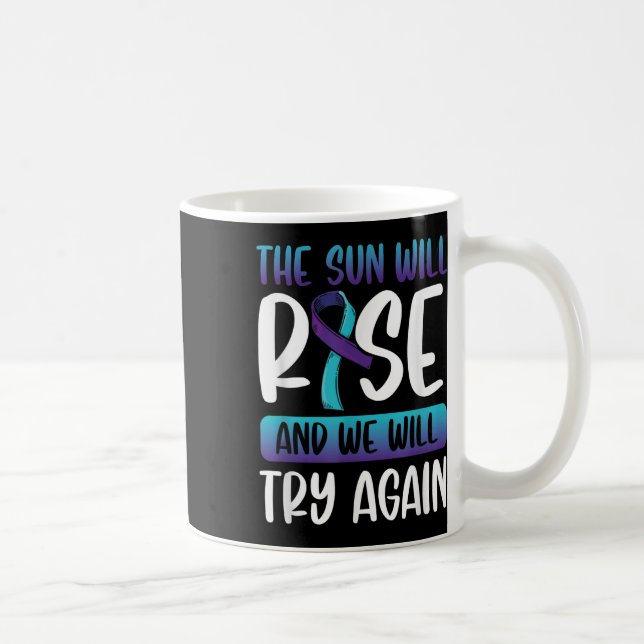 Mug Sensibilisation au suicide _Le Soleil va se lever  (Droite)