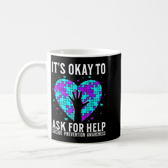 Mug Sensibilisation au suicide Soutien Prévention du s (Gauche)
