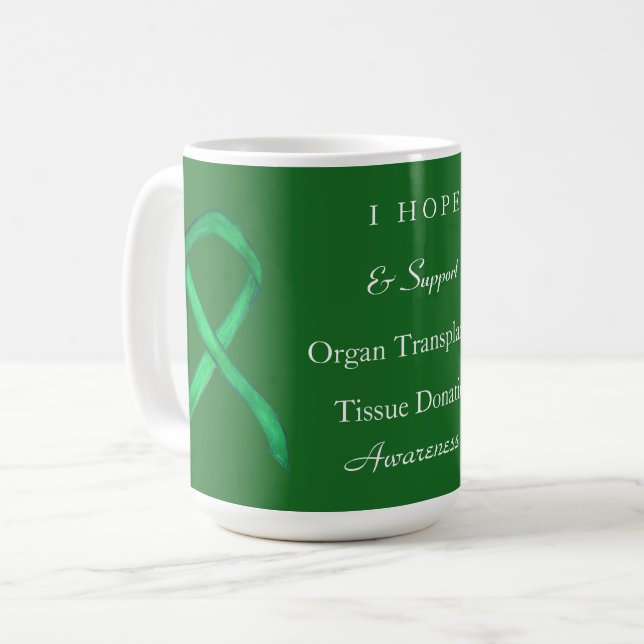 Mug Sensibilisation aux dons d'organes et de tissus Mu (Devant gauche)