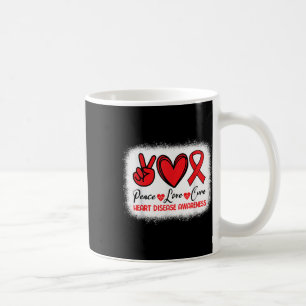 Mug Sensibilisation aux maladies cardiaques Paix Amour