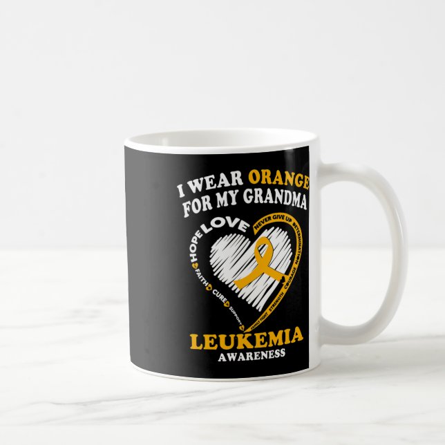 Mug Sensibilisation - Je Porte De L'Orange Pour Ma Gra (Droite)