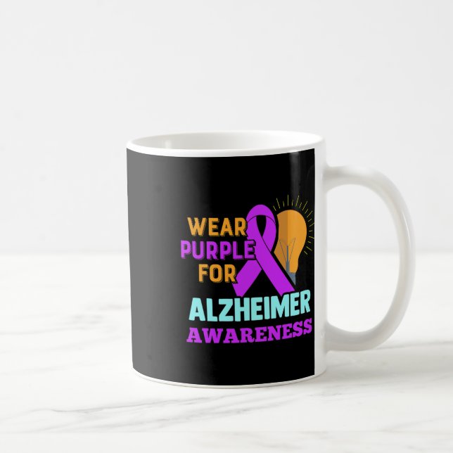 Mug Sensibilisation Portez du violet pour Heimer's  (Droite)