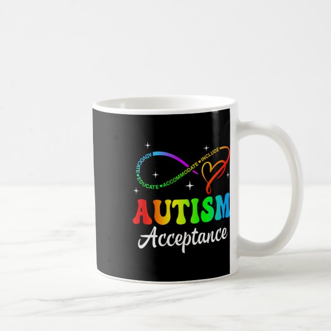 Mug Sensibilisation sur l'autisme Acceptation Symbole  (Droite)