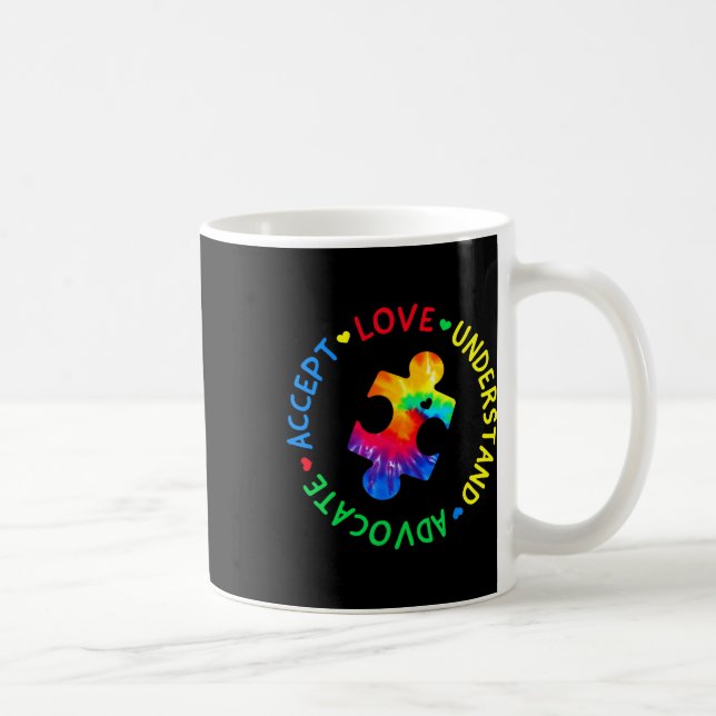 Mug Sensibilisation sur l'autisme Accepter Adapt Advoc (Droite)