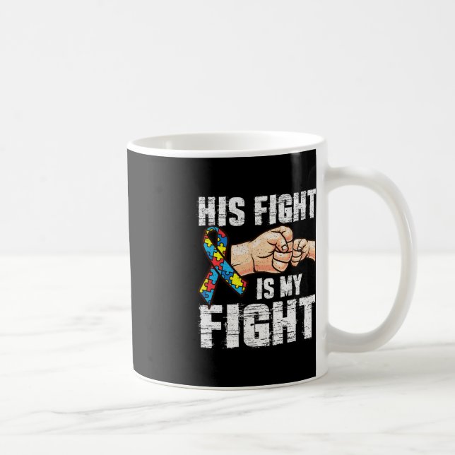 Mug Sensibilisation sur l'autisme Autisme Maman Papa S (Droite)