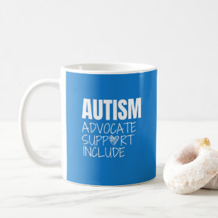 Mug sensibilisation sur l'autisme.avocat.support.inclu