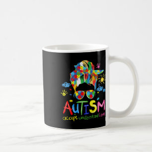 Mug Sensibilisation sur l'autisme Brushstroke Accepter