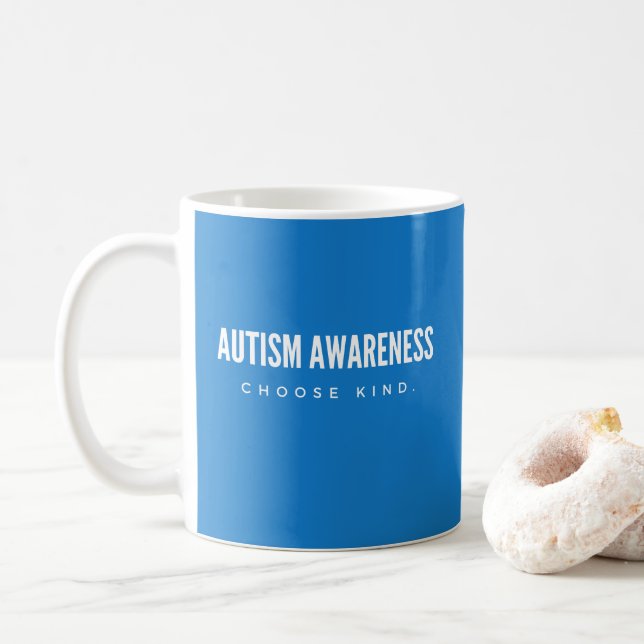 Mug sensibilisation sur l'autisme. choisissez gentimen (Avec donut)