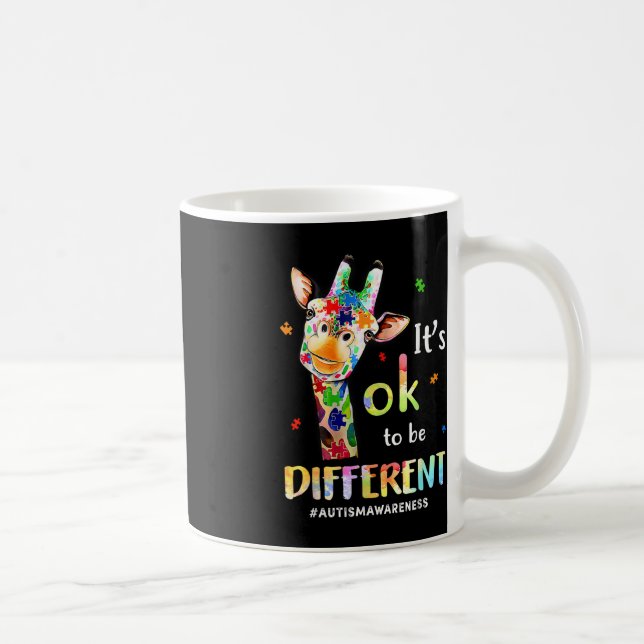 Mug Sensibilisation sur l'autisme Cute Giraffe Animal  (Droite)