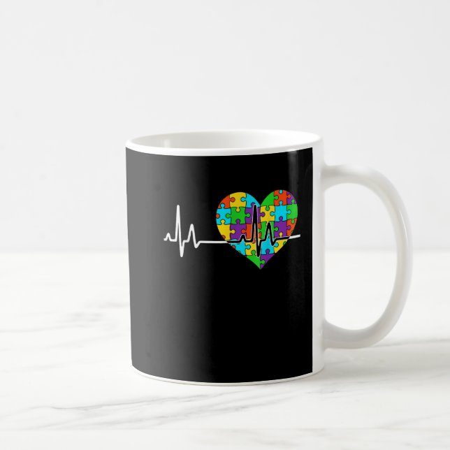 Mug Sensibilisation sur l'autisme d'acceptation Love H (Droite)
