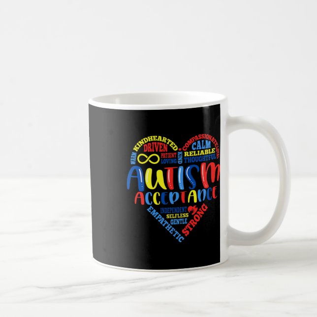 Mug Sensibilisation sur l'autisme d'acceptation Mois d (Droite)