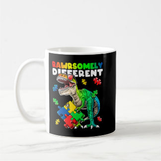 Mug Sensibilisation sur l'autisme de dinosaures très d