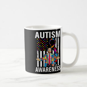 Mug Sensibilisation sur l'autisme Drôle Trump soutient