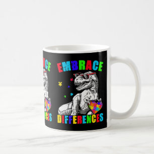 Mug Sensibilisation sur l'autisme Embrasser les différ