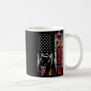 Mug Sensibilisation sur l'autisme Frère Ours Drapeau A