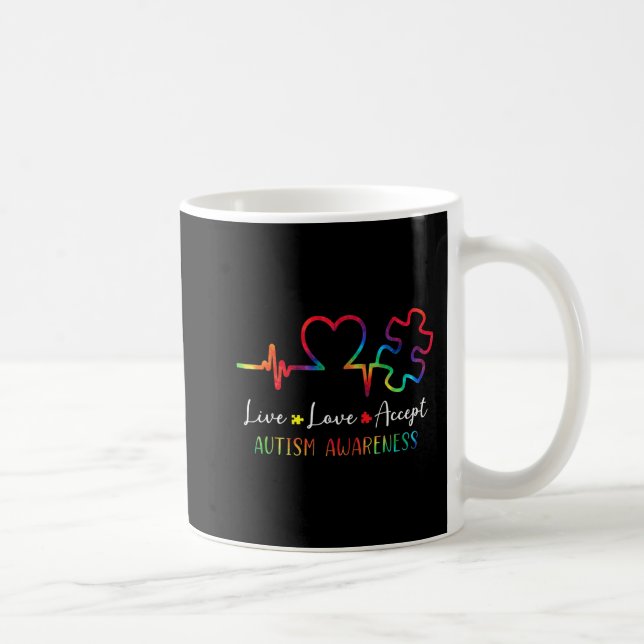 Mug Sensibilisation sur l'autisme Hommes Femmes Enfant (Droite)