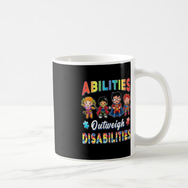 Mug Sensibilisation sur l'autisme Les capacités des ga (Droite)