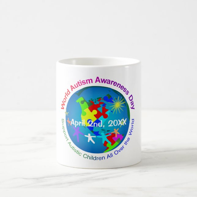 Mug Sensibilisation sur l'autisme mondiale (Centre)