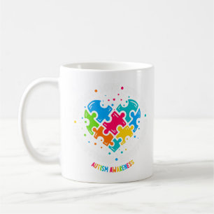 Mug Sensibilisation sur l'autisme Respect Amour Suppor