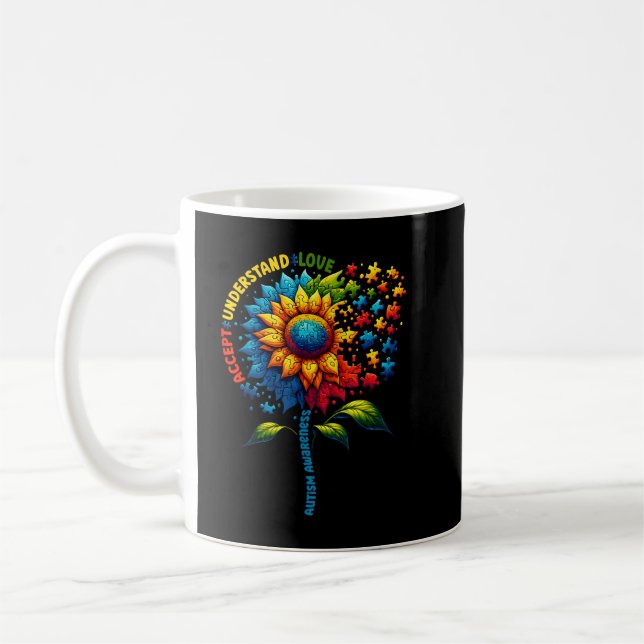 Mug Sensibilisation sur l'autisme tournesol (Gauche)