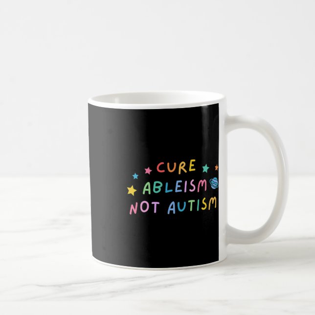 Mug Sensibilisation sur l'autisme Traite Ableisme Pas  (Droite)