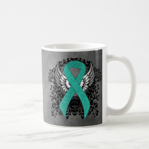 Mug Sensibilisation turquoise au soutien du carbone