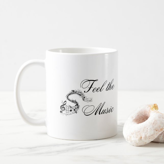 Mug Sentez la musique sur un (Avec donut)