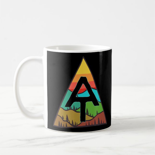 Mug Sentier Appalachien Montagnes Vintages Avec couche (Gauche)