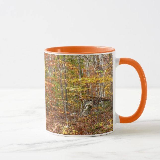 Mug Sentier de l'automne de la lumière du soleil au pa (Droite)