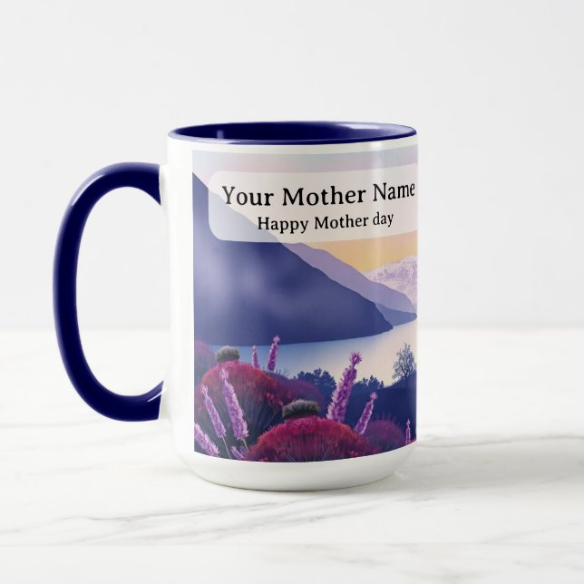 Mug Sentiers de lacs tissés de bruyère et de chardon (Gauche)