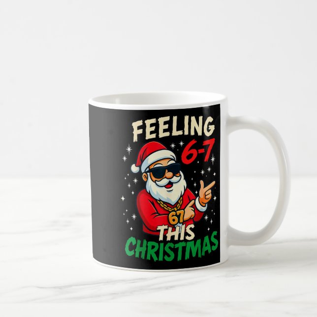 Mug Sentiment Drôle 67 Ce Noël Six Sept Mème Enfant (Droite)