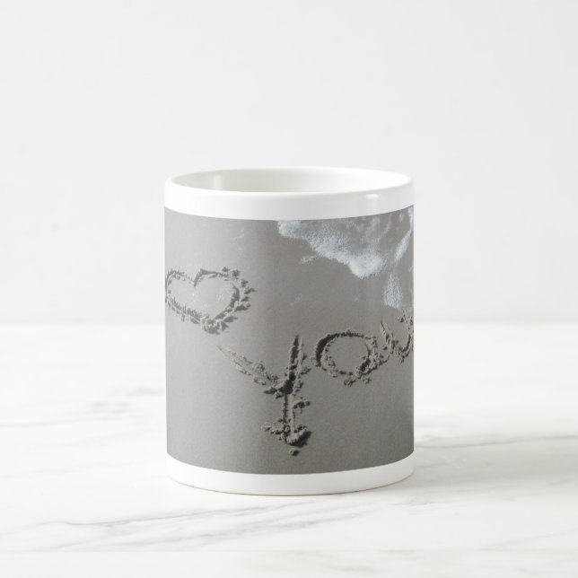 Mug Sentiments dans le sable (Centre)