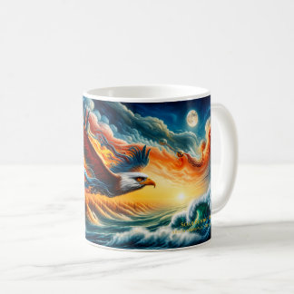 Mug S'envole au-delà des limites Art Fantastique Aigle
