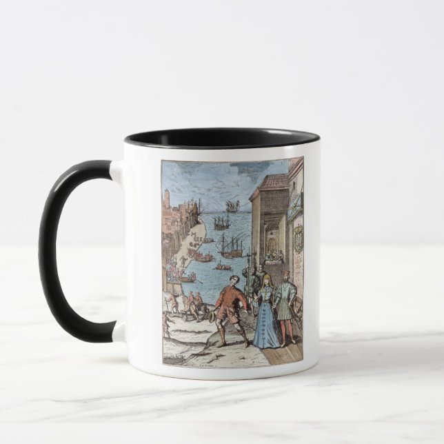 Mug Séparation de Columbus avec Ferdinand et (Gauche)