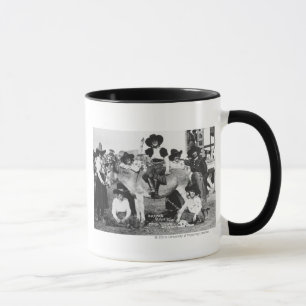 Mug Sept cow-girls de rodéo posant en plaisantant ave