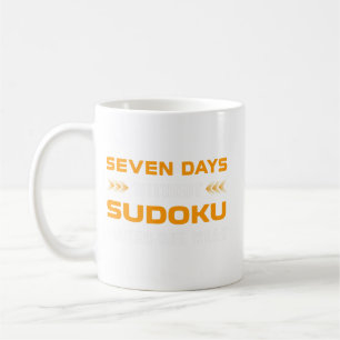 Mug Sept Jours Drôle Sans Sudoku Pour Jeu De Puzzle Lo