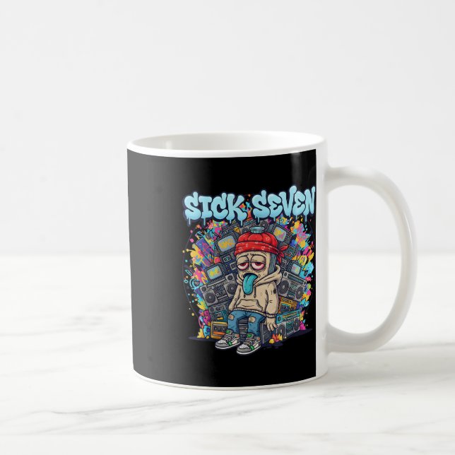 Mug Sept Sombre 67 Graffiti Mème Six Sept Amusement Ru (Droite)