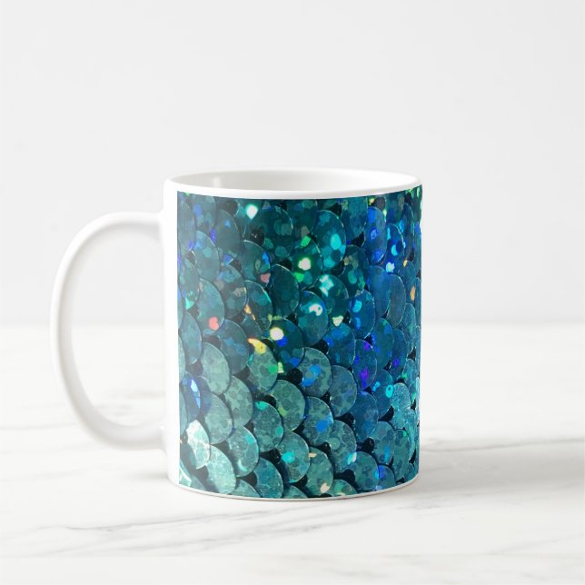 Mug Séquins Sparkle : Macro Abstrait Arrière - plan (Gauche)