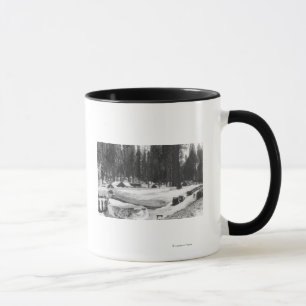 Mug Sequoia National Park Snow Scene in Village