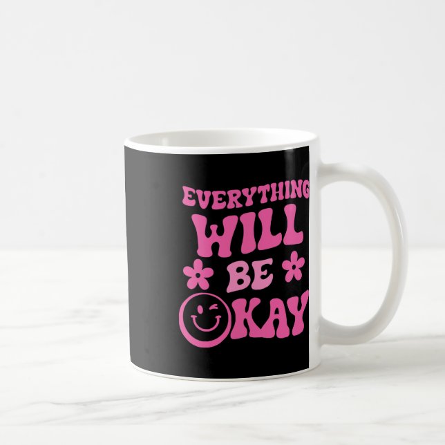 Mug Sera Ok Rétro Groovy Sensibilisation à la santé me (Droite)