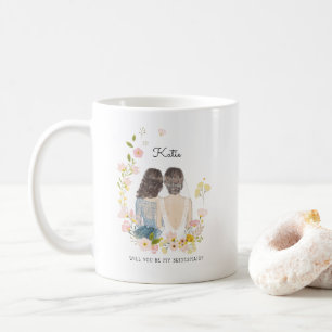 Mug Seras-tu ma demoiselle d'honneur Proposition