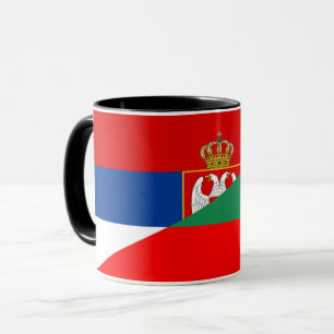 Mug serbie bulgarie drapeau pays demi symbole