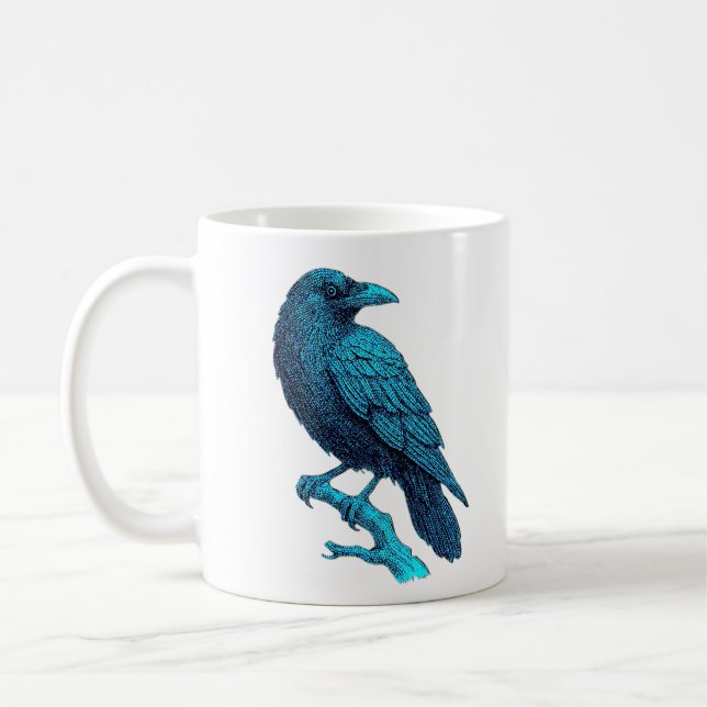 Mug Serene Blue Raven (Gauche)