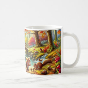 Mug Sérénissime Forêt d'automne peinture de la scène