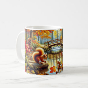 Mug Sérénissime Forêt d'automne peinture de la scène