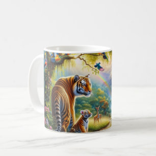 Mug Sérénité dans la peinture forestière enchantée